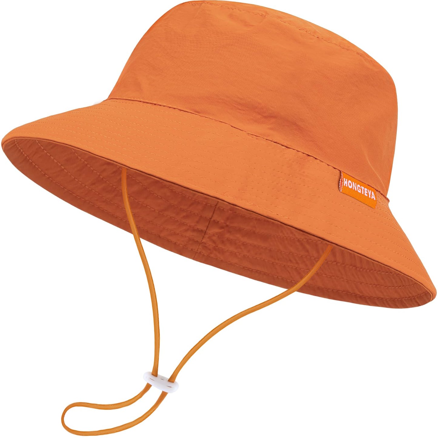 HONGTEYA Baby Sun Hat Kids Summer UPF 50+ Toddler Bucket Hat Wide Brim Adjustable Beach Hats for Boys Girls Age 0-6 Years