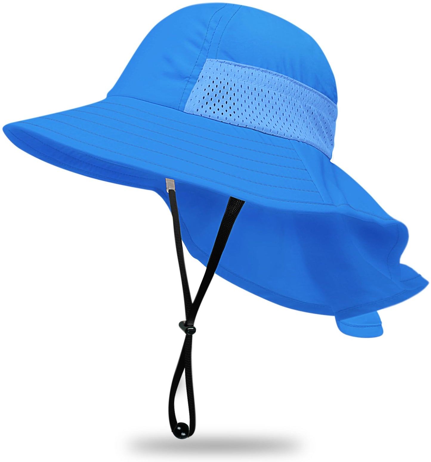HONGTEYA Toddler Baby Sun Hat Kids Summer UPF 50+ for Boys Girls Adjustable Beach Hats with Bucket Wide Brim Age 1-7 Years