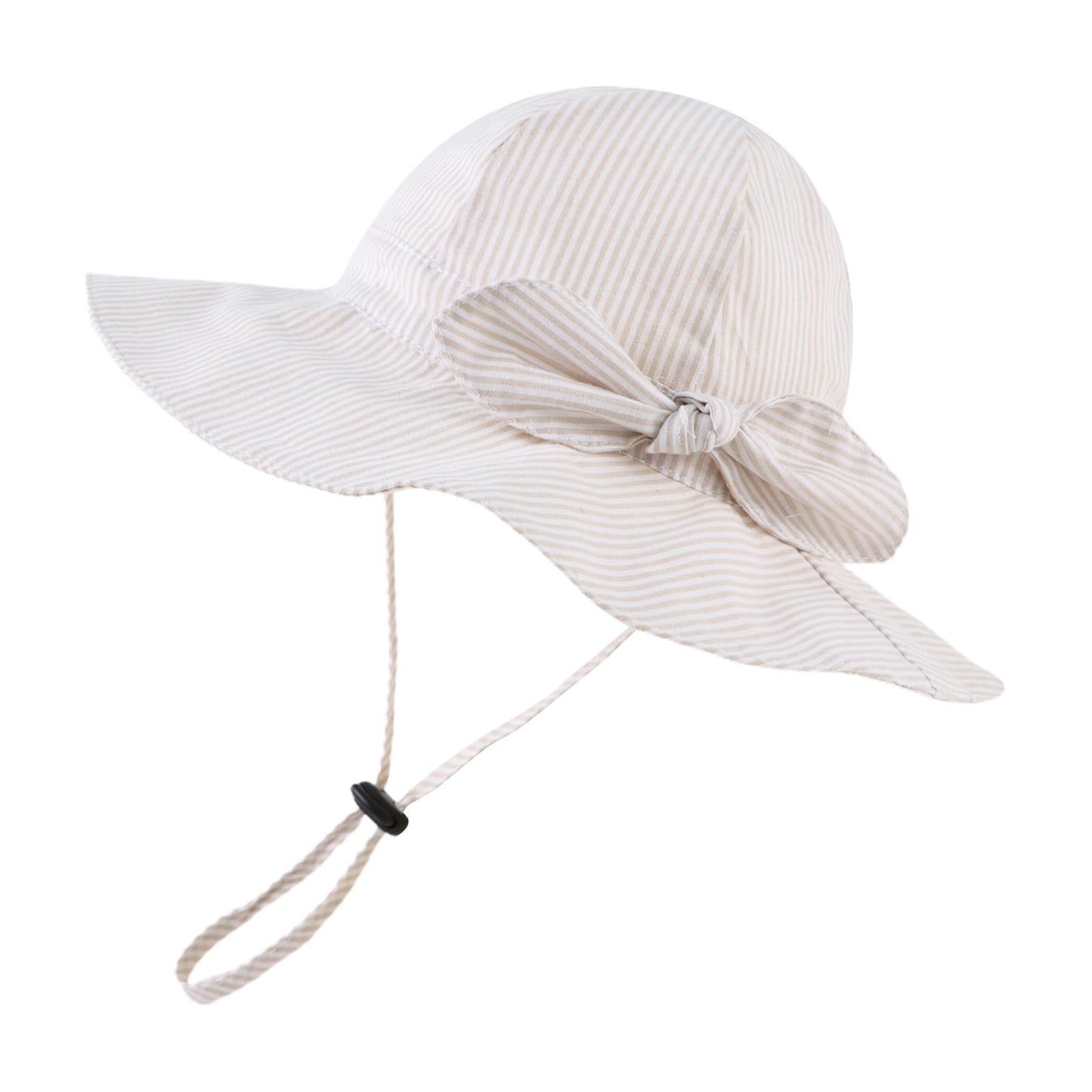 HONGTEYA Bow Baby Girls Bucket Hat Infant Toddler Summer Cap Sun Protect Kids Hat for Girls