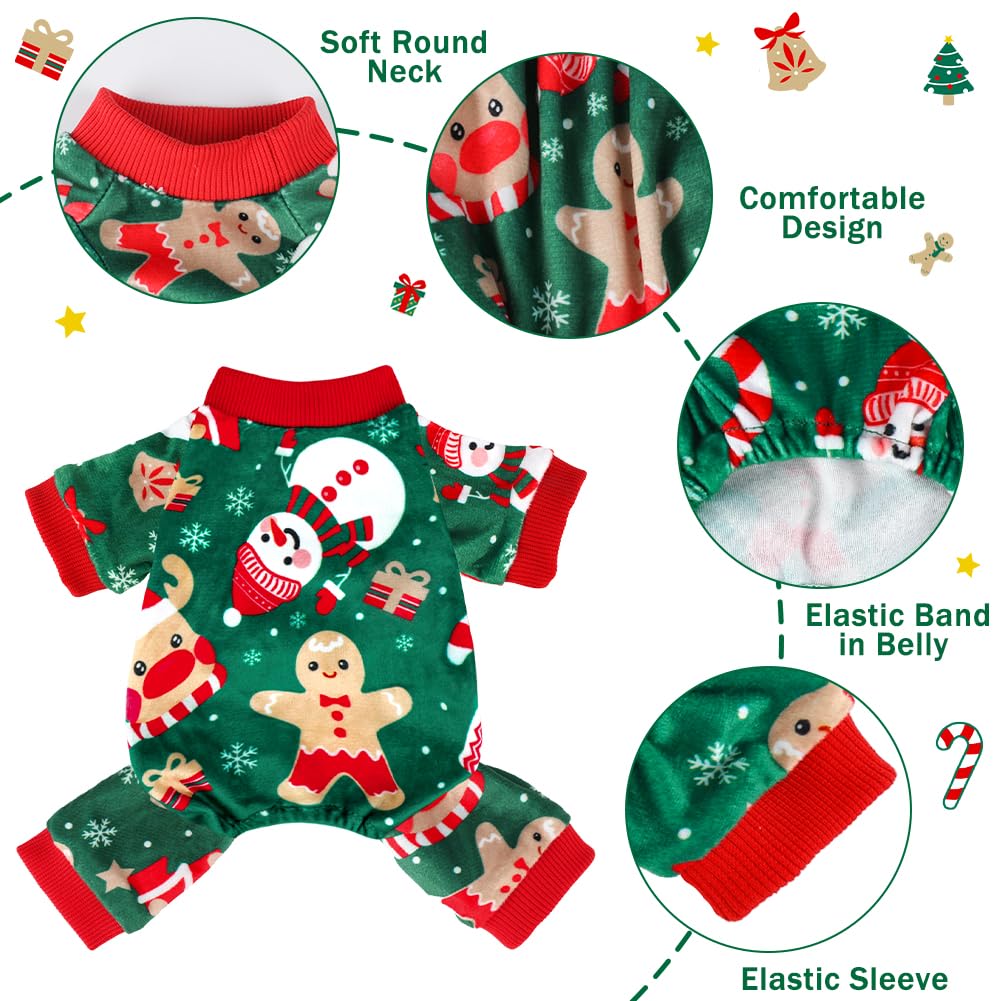 HONGTEYA Dog Easter Outfit Dog Pajamas Soft Lightweight Velvet Dog Onesie Easter Dog Clothes for Small Medium Large Pet Dogs Cats