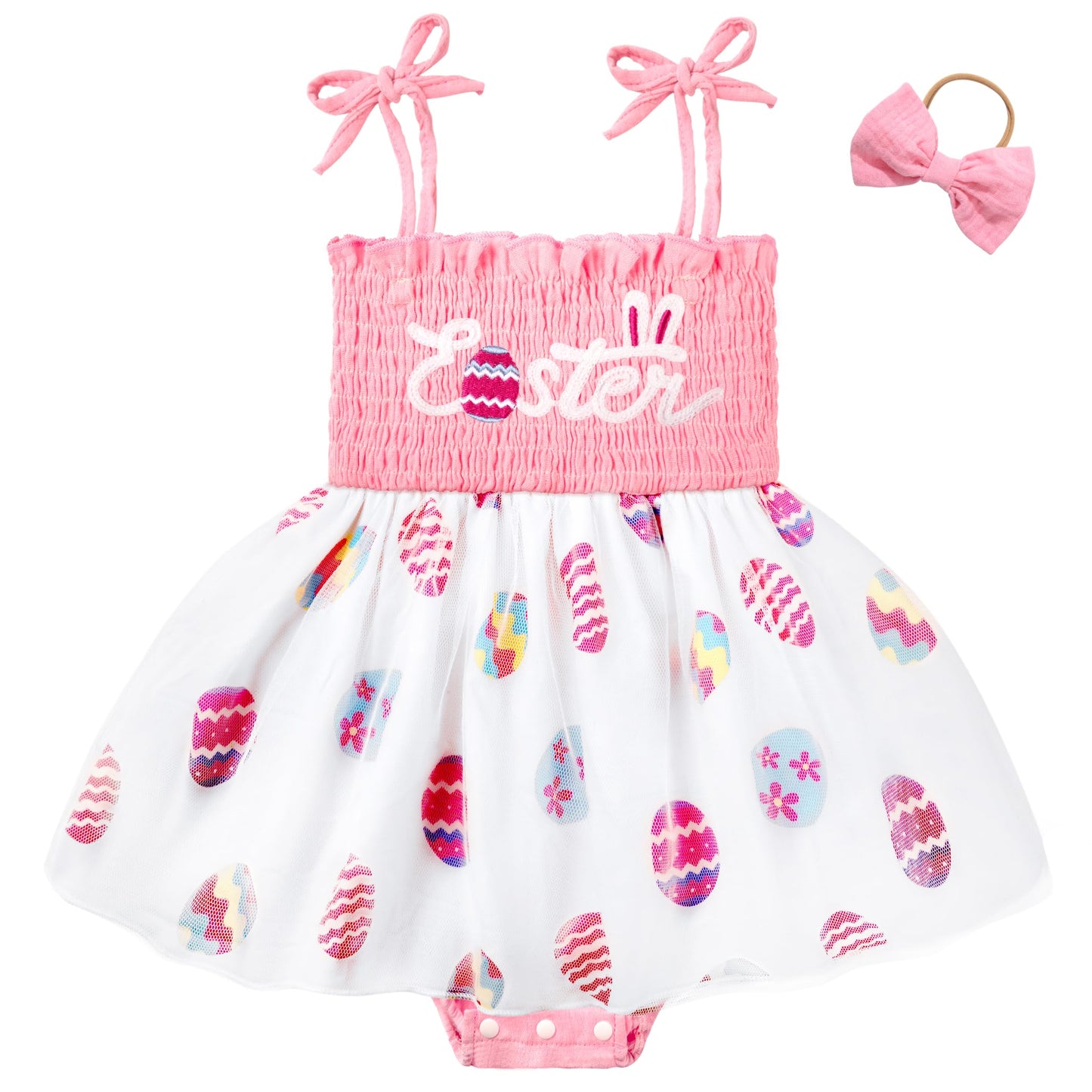 HONGTEYA Baby Girl 1st Birthday Outfit Girl First Birthday Clothes One Year Old Gifts Lace Romper Tulle Summer Newborn Dress