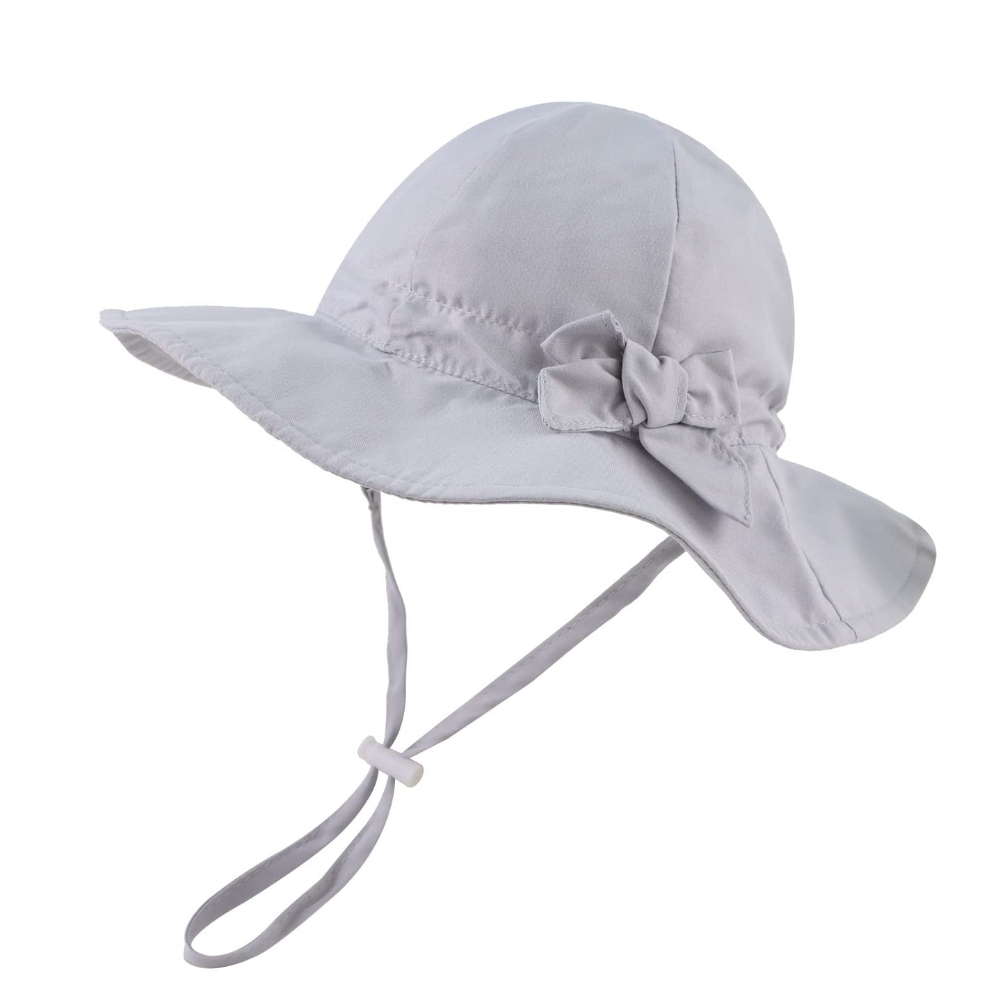 HONGTEYA Bow Baby Girls Bucket Hat Infant Toddler Summer Cap Sun Protect Kids Hat for Girls