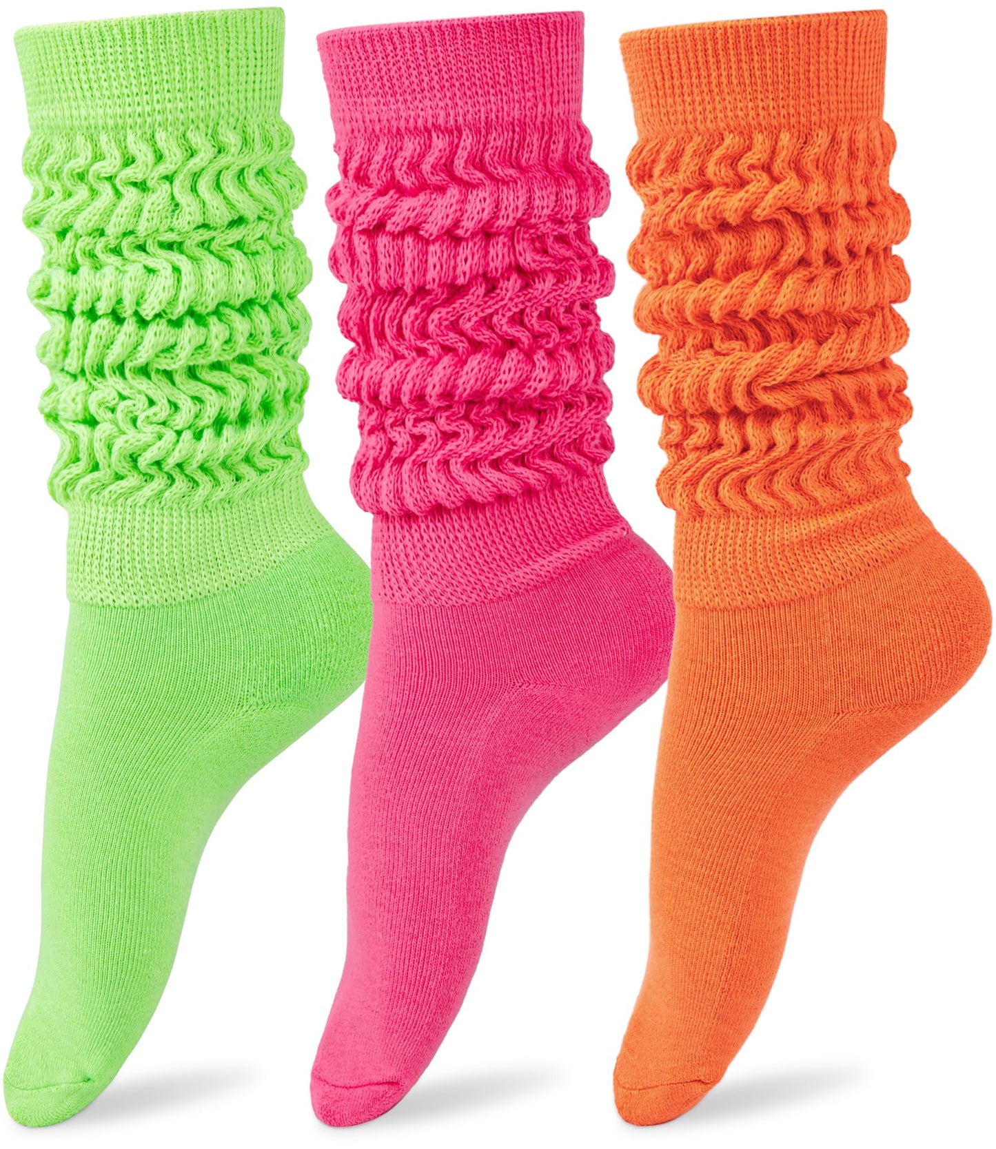 HONGTEYA Slouchy Socks for Women Slouch Scrunch Knee High Boot Socks Soft Long Socks Cozy Crew Socks Leg Warmers
