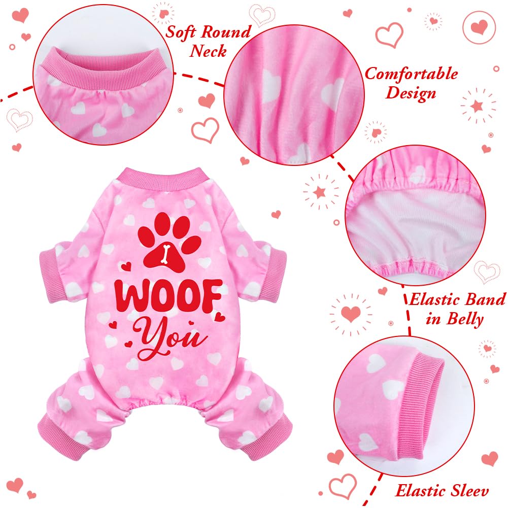 HONGTEYA Dog Easter Outfit Dog Pajamas Soft Lightweight Velvet Dog Onesie Easter Dog Clothes for Small Medium Large Pet Dogs Cats