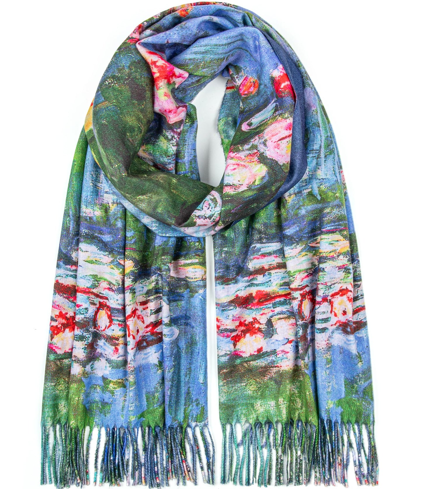 HONGTEYA Soft Cashmere Scarf Women Scarves For Women Winter Warm Large Shawl Wrap Monet Van Gogh Art Print