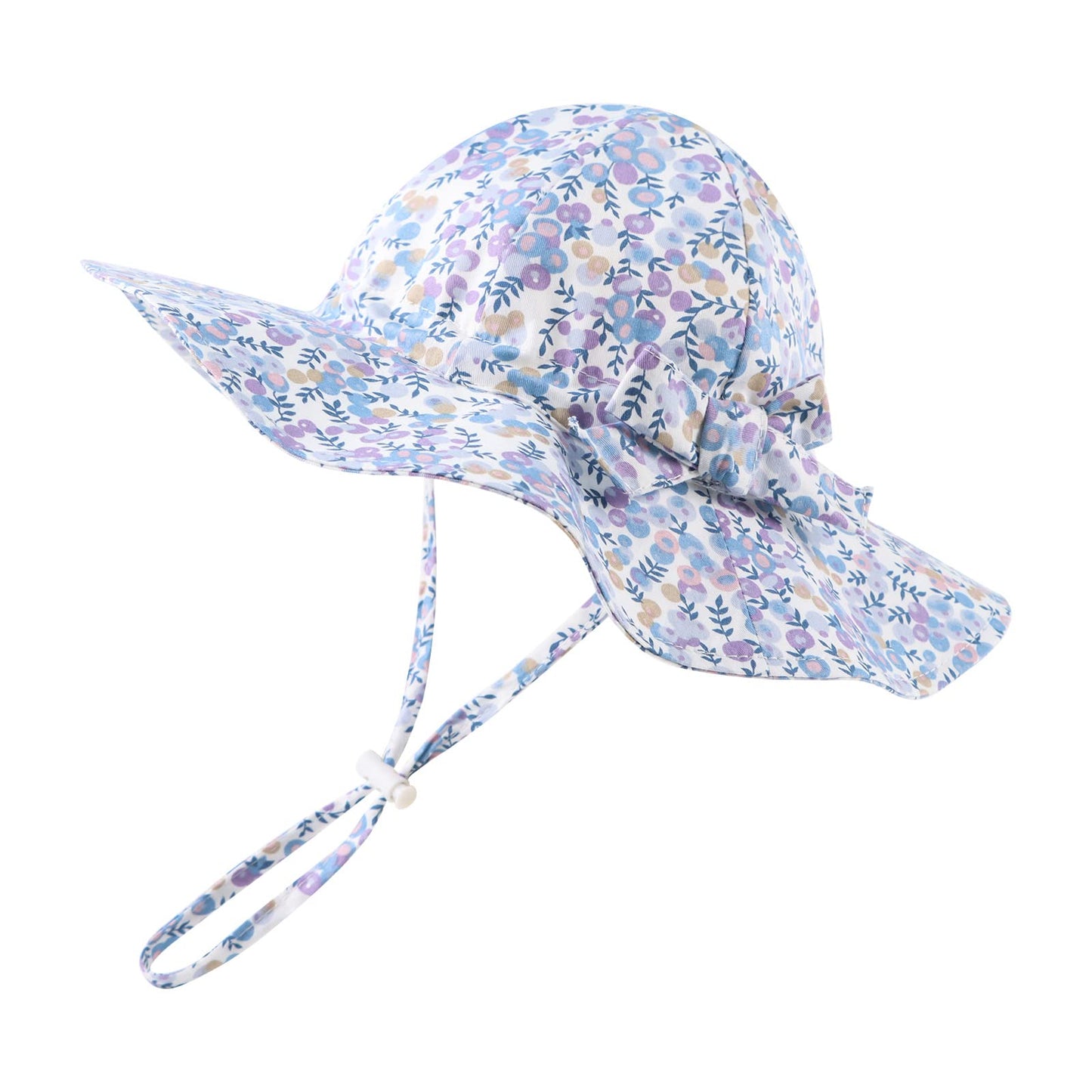 HONGTEYA Bow Baby Girls Bucket Hat Infant Toddler Summer Cap Sun Protect Kids Hat for Girls