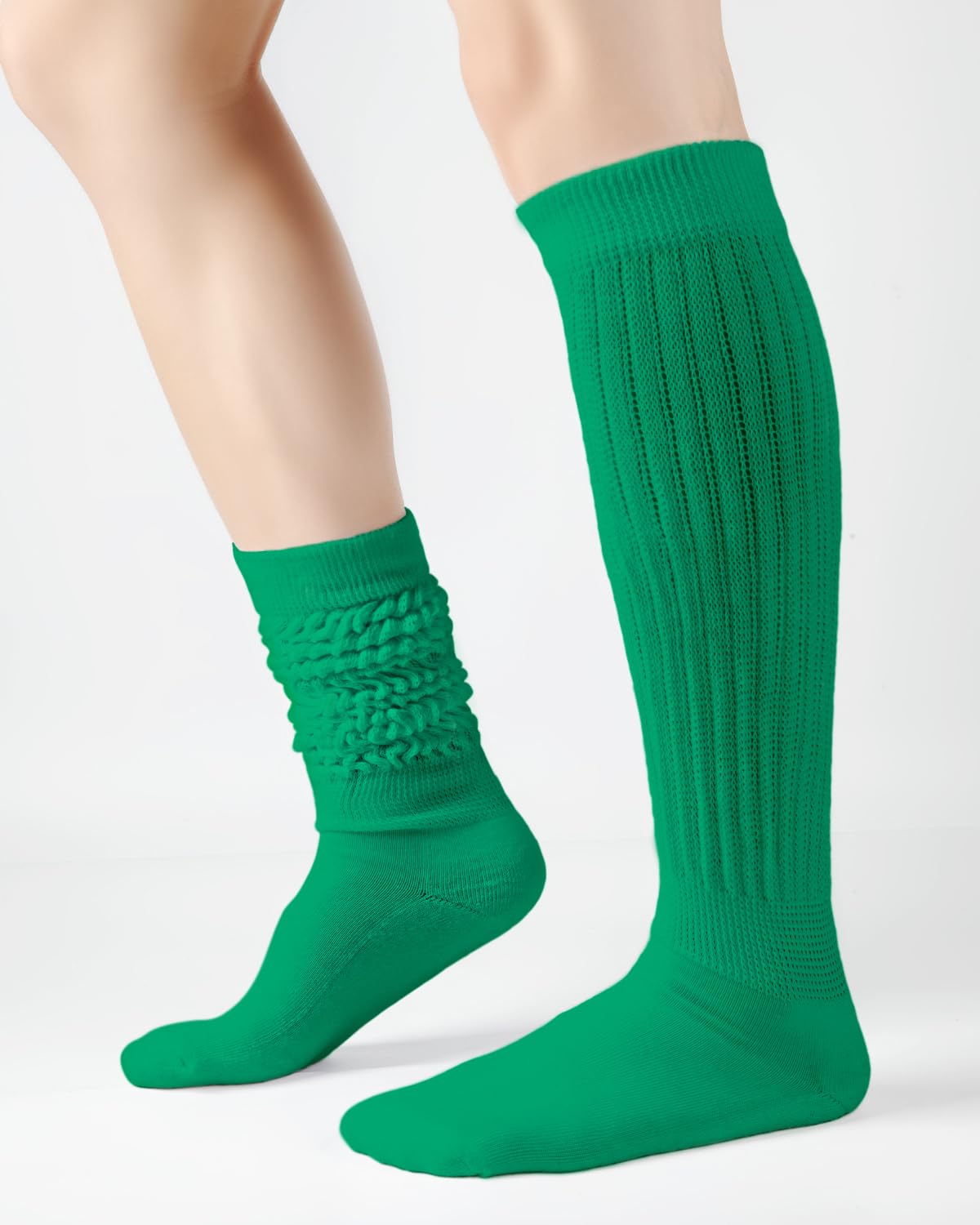 HONGTEYA Slouchy Socks for Women Slouch Scrunch Knee High Boot Socks Soft Long Socks Cozy Crew Socks Leg Warmers