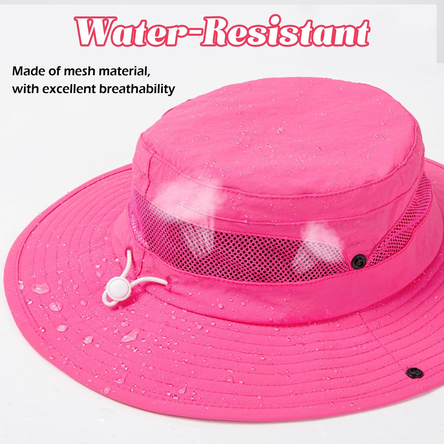 HONGTEYA Kids Sun Hat Summer UPF 50+ Outdoor Bucket Hat for Boys Girls Wide Brim Kids Hiking Beach Camping Hat 5-13 Years