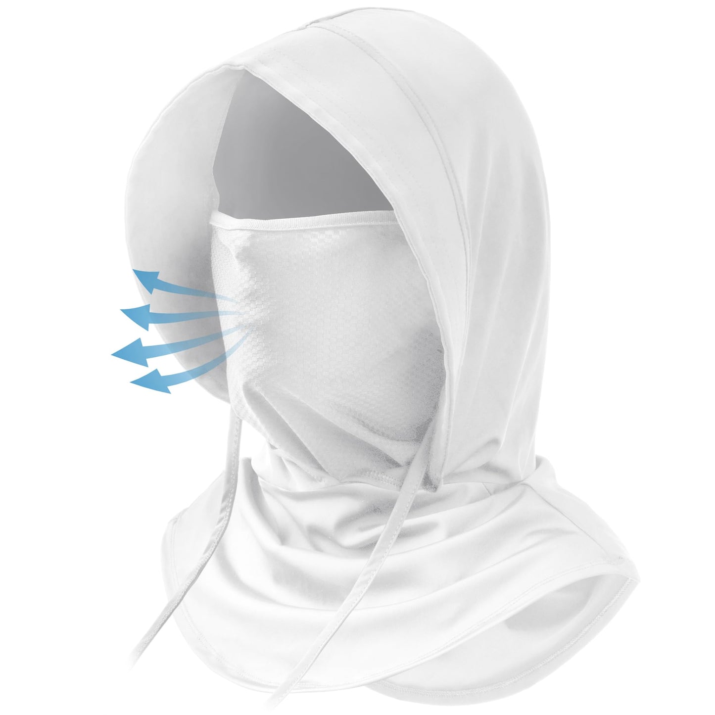HONGTEYA Summer Balaclava Ski Mask with Breathable Mask, Sun UV Protection Hood for Men & Women Fishing Cycling Running