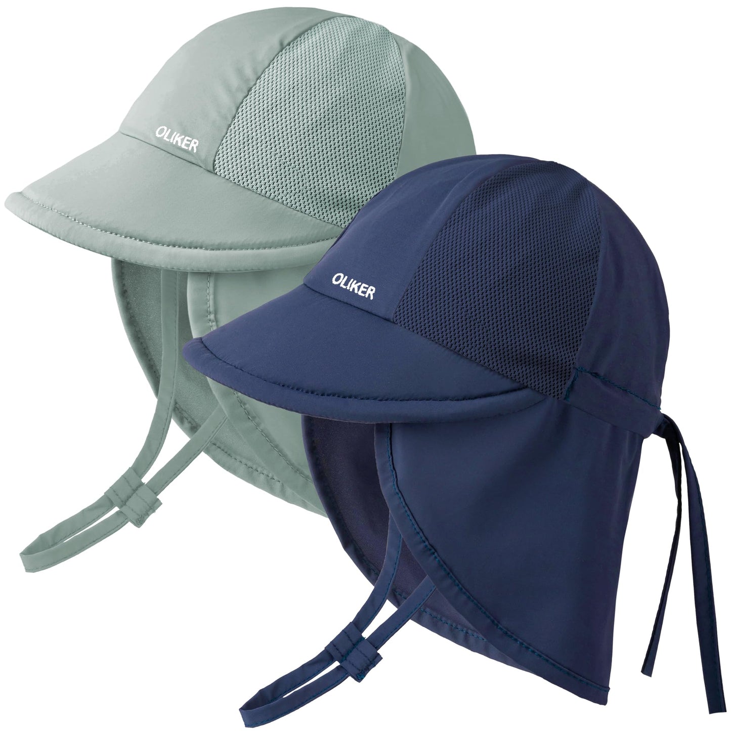 HONGTEYA Baby Sun Hat with Breathable Mesh,UPF50+ Quick Drying Unisex Baby Toddler Sun Hat for Summer Outdoor Beach