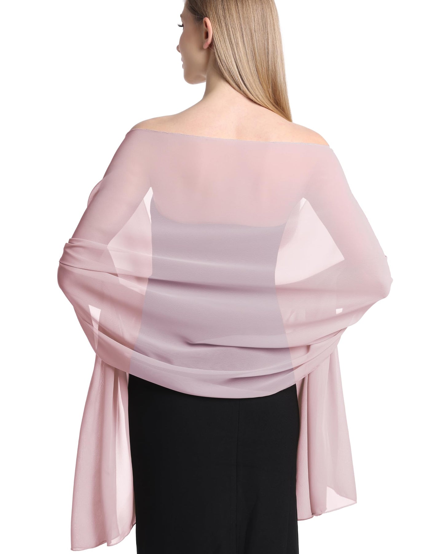 HONGTEYA Shawls and Wraps for Women Evening Dresses Soft Sheer Chiffon Scarf Wedding Party Bridesmaid Gifts