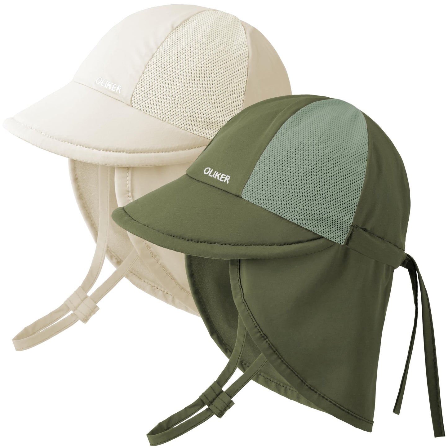HONGTEYA Baby Sun Hat with Breathable Mesh,UPF50+ Quick Drying Unisex Baby Toddler Sun Hat for Summer Outdoor Beach
