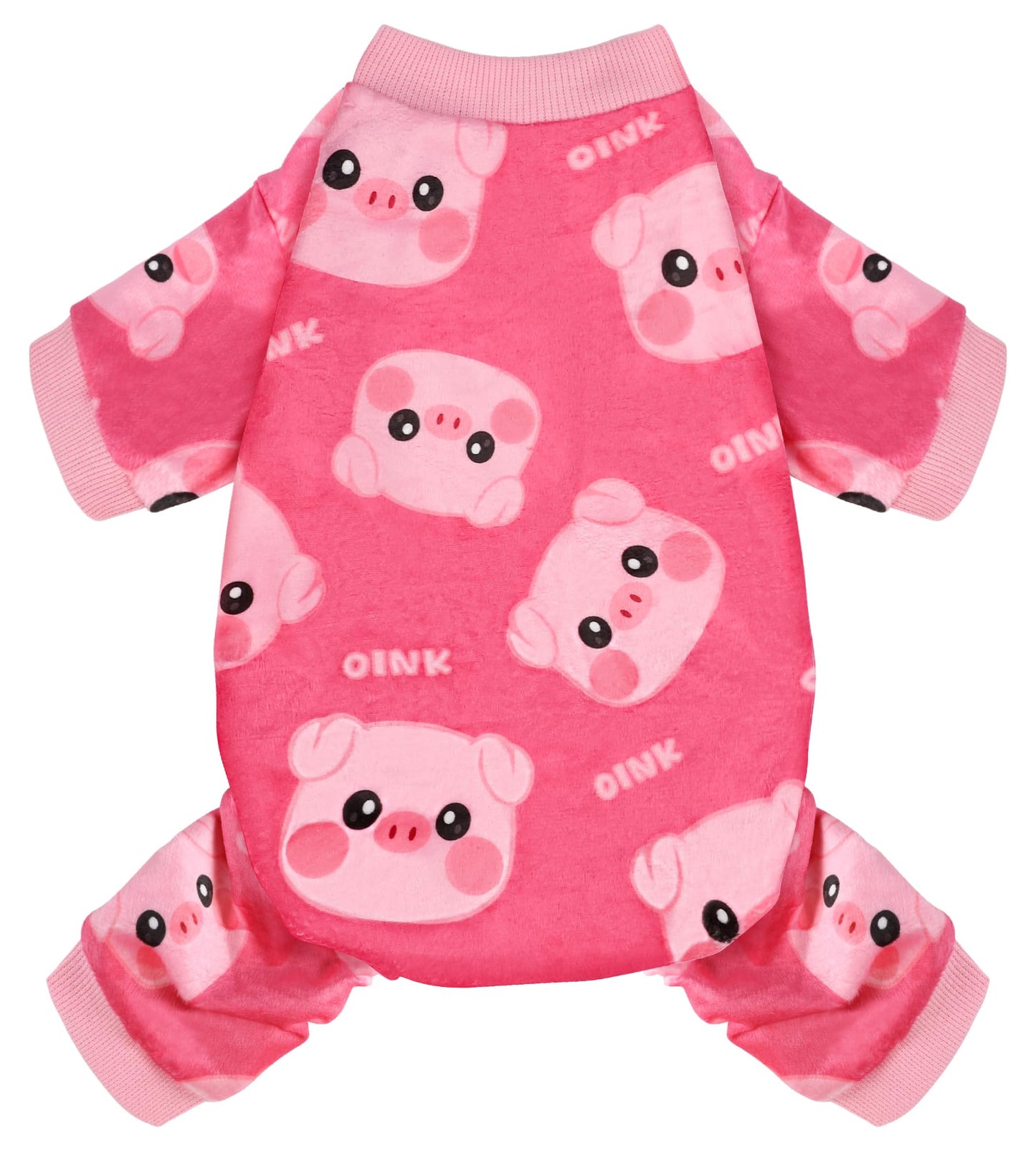 HONGTEYA Dog Easter Outfit Dog Pajamas Soft Lightweight Velvet Dog Onesie Easter Dog Clothes for Small Medium Large Pet Dogs Cats