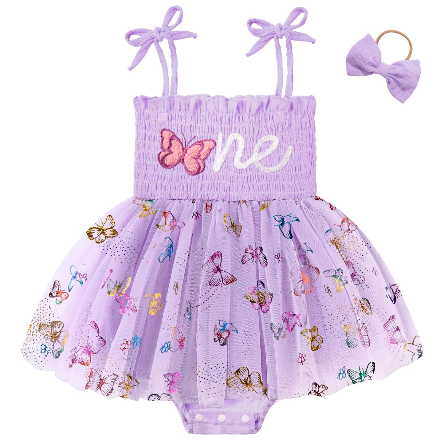 HONGTEYA Baby Girl 1st Birthday Outfit Girl First Birthday Clothes One Year Old Gifts Lace Romper Tulle Summer Newborn Dress