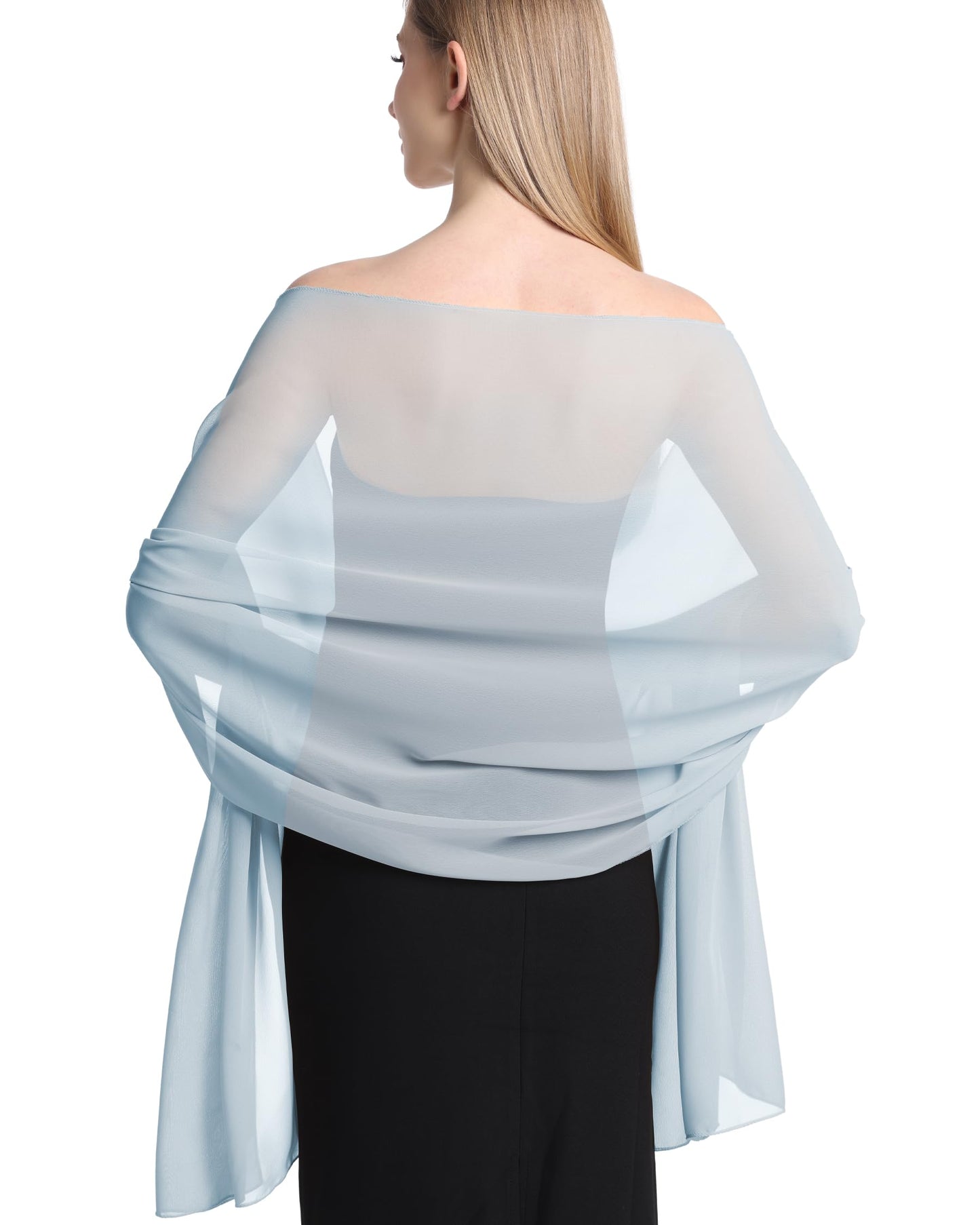 HONGTEYA Shawls and Wraps for Women Evening Dresses Soft Sheer Chiffon Scarf Wedding Party Bridesmaid Gifts