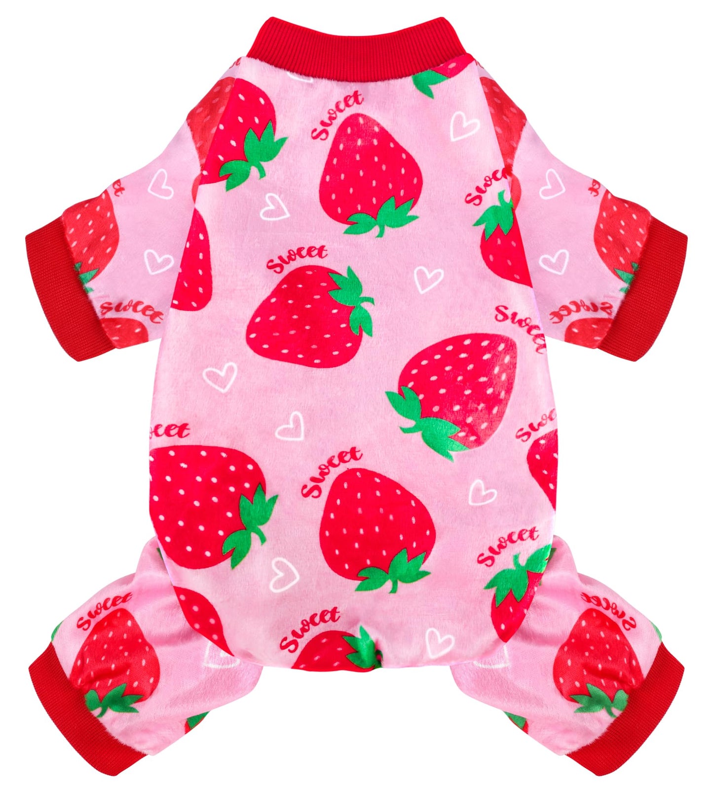 HONGTEYA Dog Easter Outfit Dog Pajamas Soft Lightweight Velvet Dog Onesie Easter Dog Clothes for Small Medium Large Pet Dogs Cats