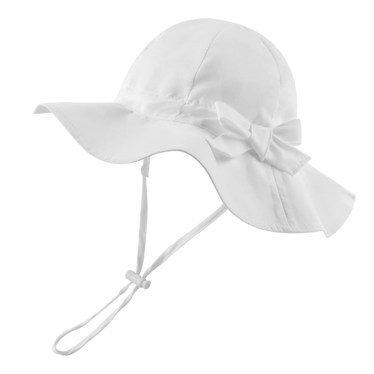 HONGTEYA Bow Baby Girls Bucket Hat Infant Toddler Summer Cap Sun Protect Kids Hat for Girls