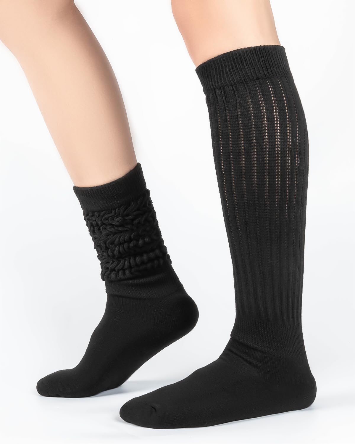 HONGTEYA Slouchy Socks for Women Slouch Scrunch Knee High Boot Socks Soft Long Socks Cozy Crew Socks Leg Warmers