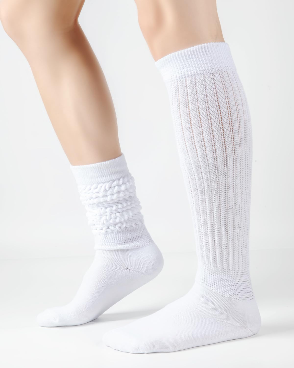 HONGTEYA Slouchy Socks for Women Slouch Scrunch Knee High Boot Socks Soft Long Socks Cozy Crew Socks Leg Warmers