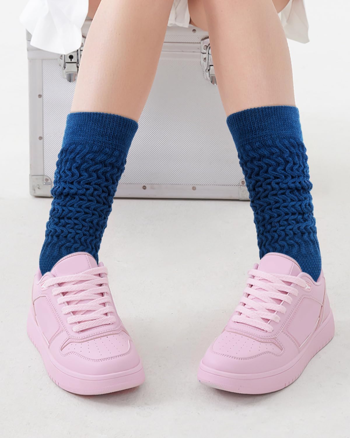 HONGTEYA Slouchy Socks for Women Slouch Scrunch Knee High Boot Socks Soft Long Socks Cozy Crew Socks Leg Warmers
