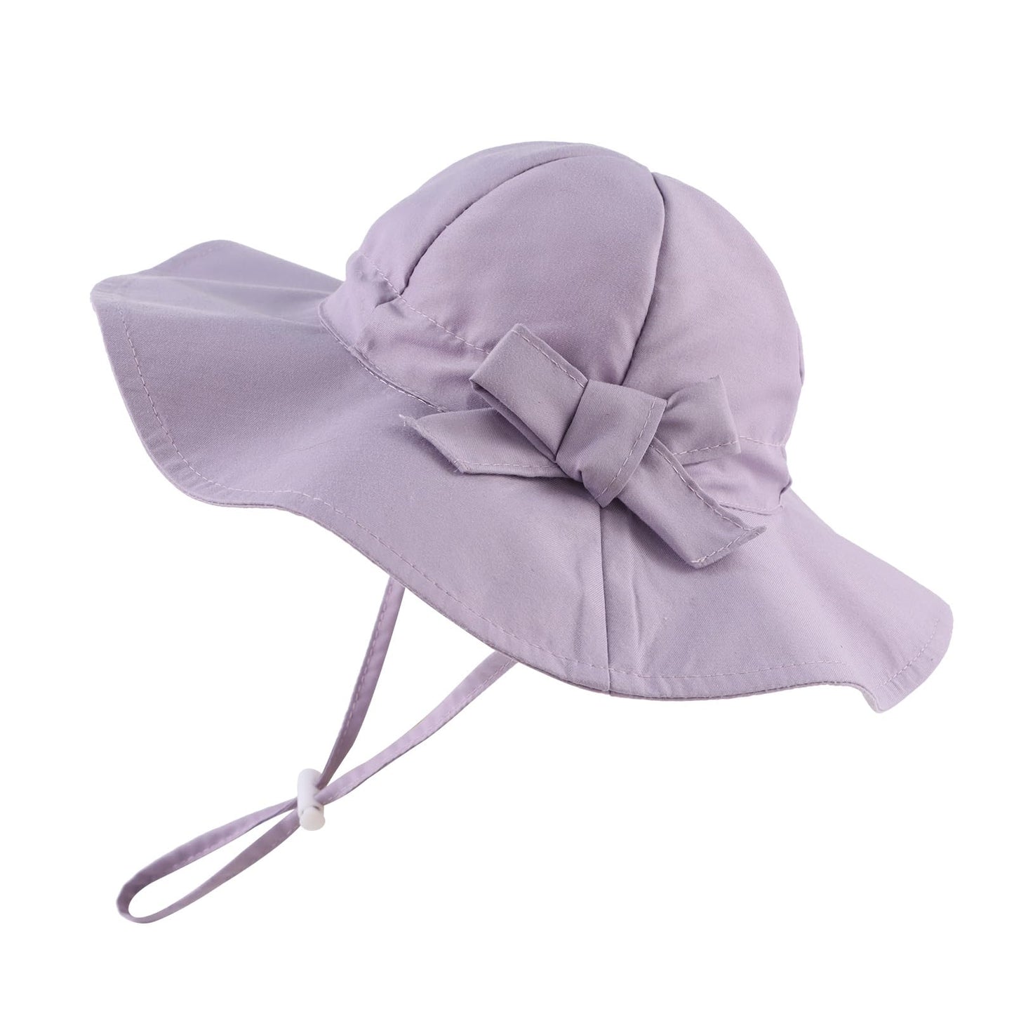 HONGTEYA Bow Baby Girls Bucket Hat Infant Toddler Summer Cap Sun Protect Kids Hat for Girls