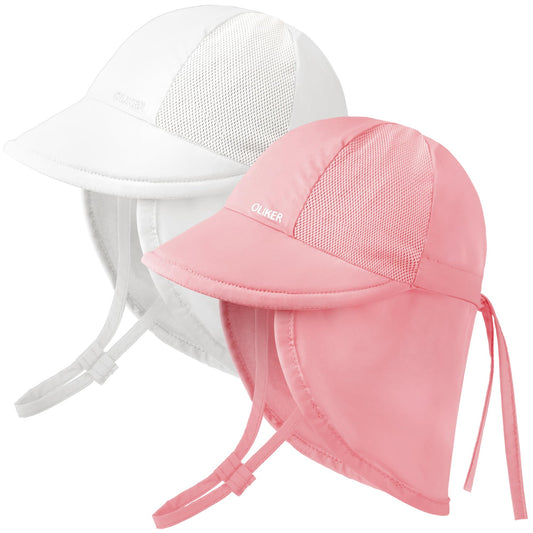 HONGTEYA Baby Sun Hat with Breathable Mesh,UPF50+ Quick Drying Unisex Baby Toddler Sun Hat for Summer Outdoor Beach