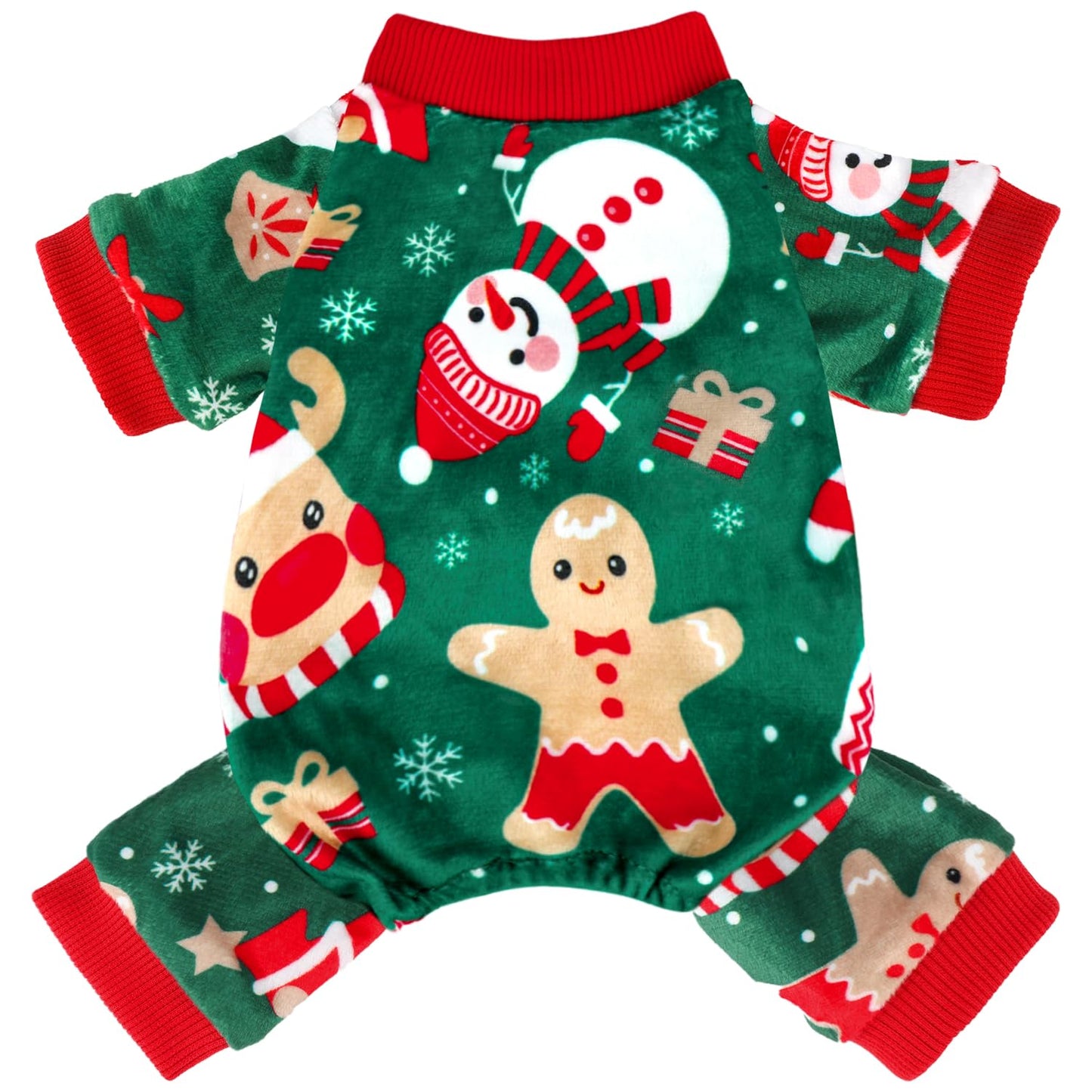 HONGTEYA Dog Easter Outfit Dog Pajamas Soft Lightweight Velvet Dog Onesie Easter Dog Clothes for Small Medium Large Pet Dogs Cats