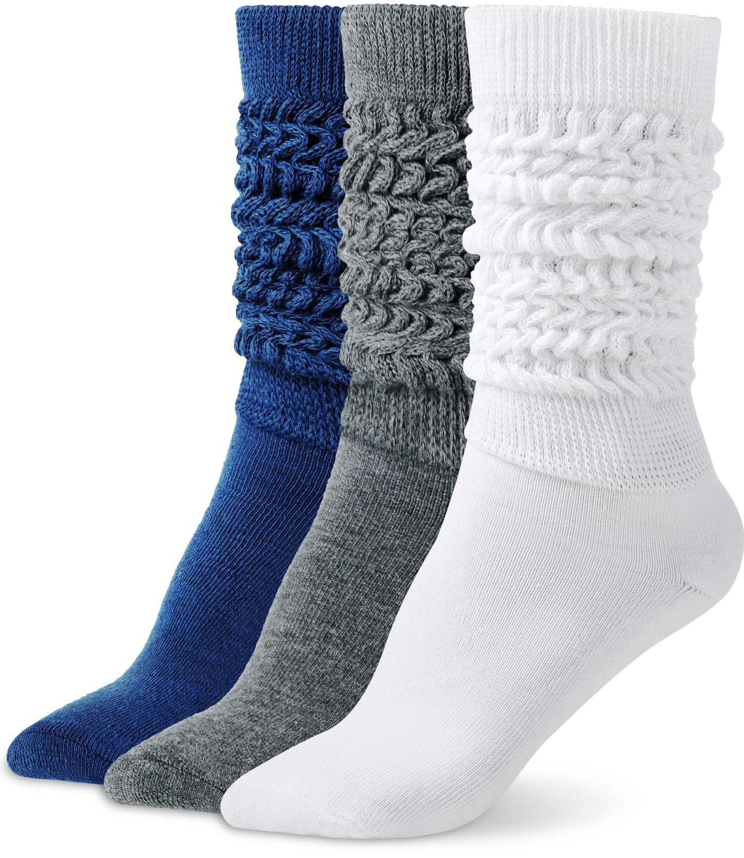 HONGTEYA Slouchy Socks for Women Slouch Scrunch Knee High Boot Socks Soft Long Socks Cozy Crew Socks Leg Warmers