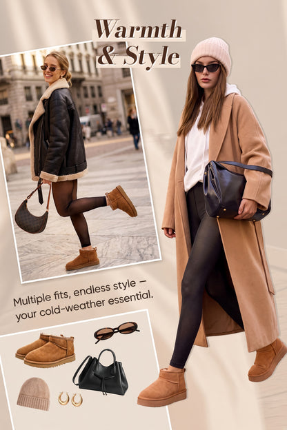 Caramel Thermal Footless Tights
