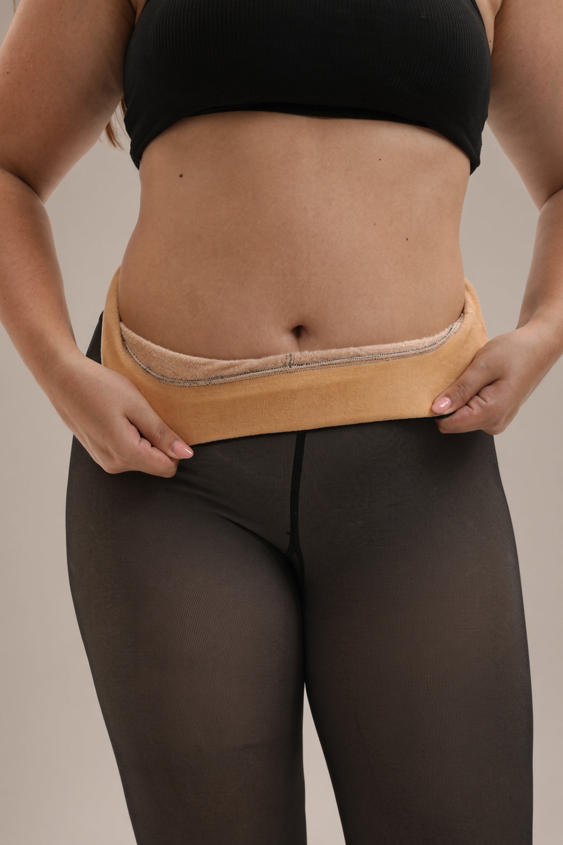 Black Sheer Thermal Tights