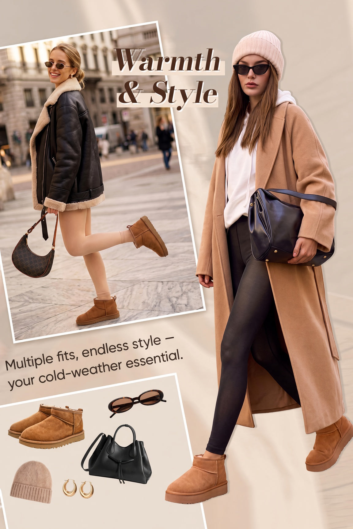 Nude Thermal Footless Tights