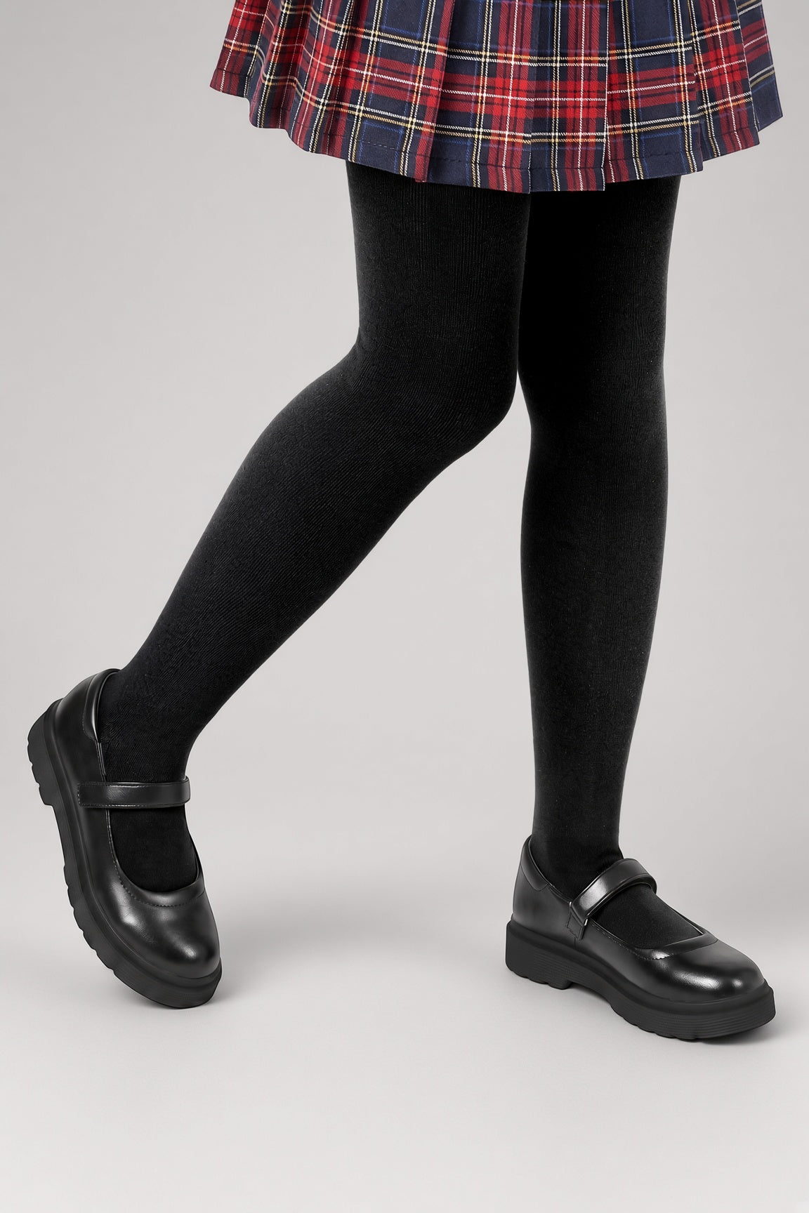 Girls Black Cotton Tights