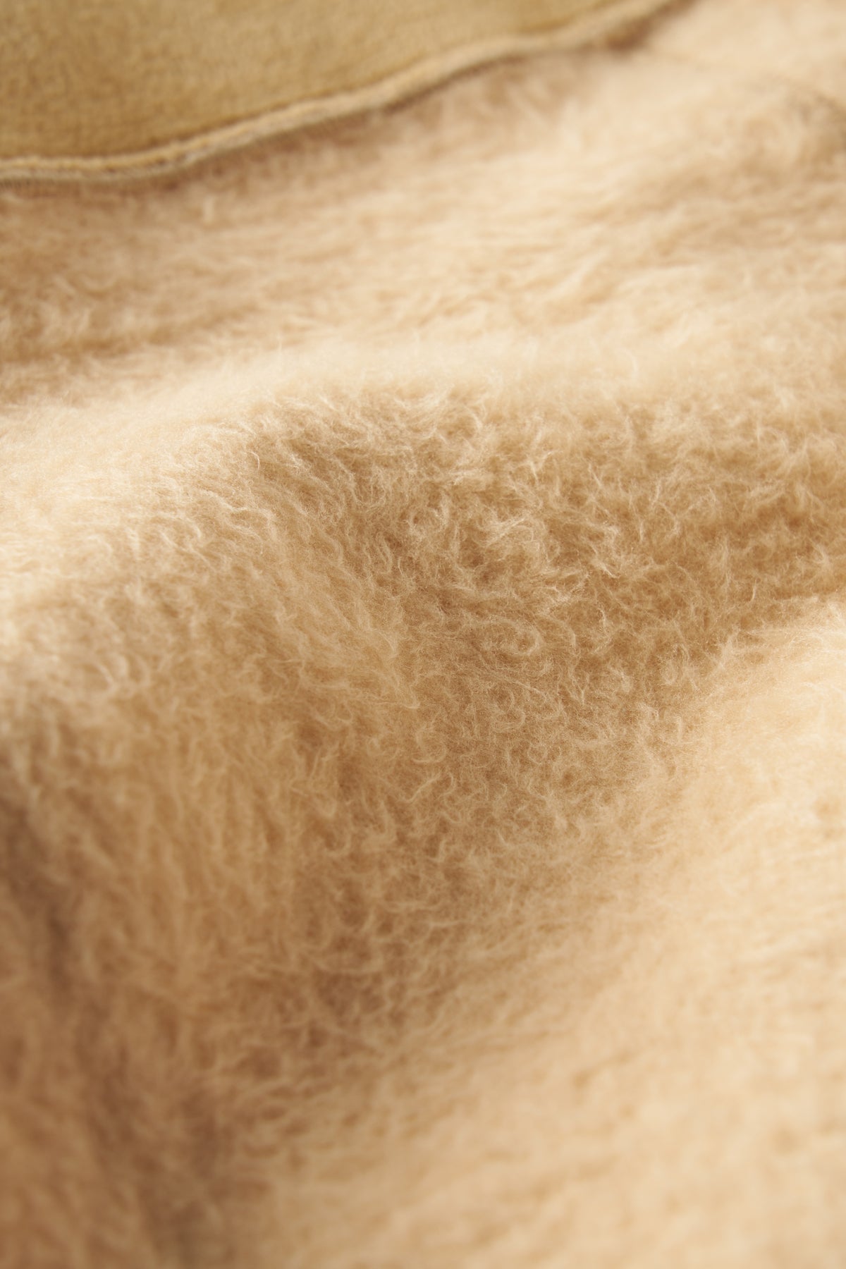 Close-up of soft fleece lining of a model wearing Hongteya Fleece Lined Honey Fake Translucent V Waist Thermal Tights