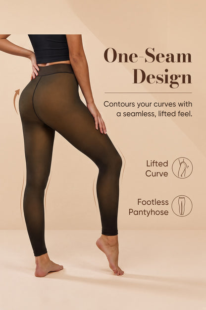 Honey Thermal Footless Tights